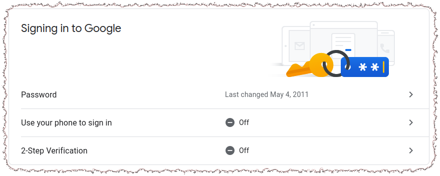 Google no app passwords without 2FA