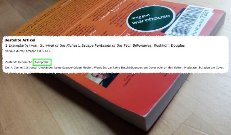 Amazon Warehouse acceptable