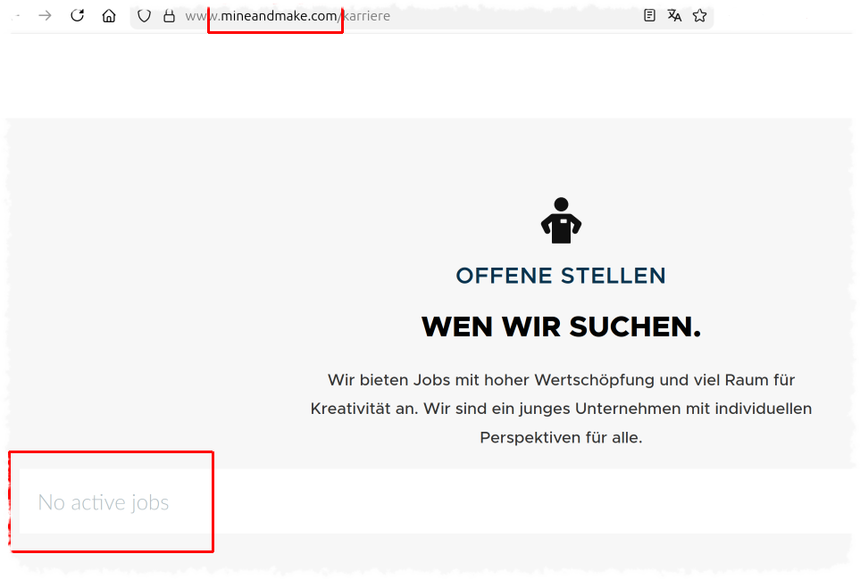 mineandmake job listings